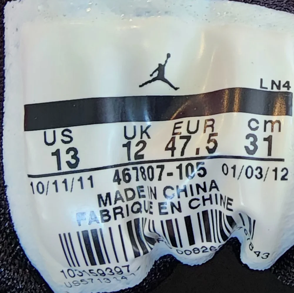 AIR JORDAN 8.0 VARSITY RED 2011- Sneakers, White/neutral Grey/flint, size 13